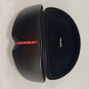 Prada sunglasses case & box. 100% perfect cond! (Add’l 2nd box incl free)